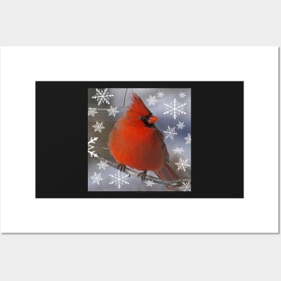 Cardinal Art Beautiful Heaven Sent Messengers From Heaven Male Red Cardinal Posters and Art